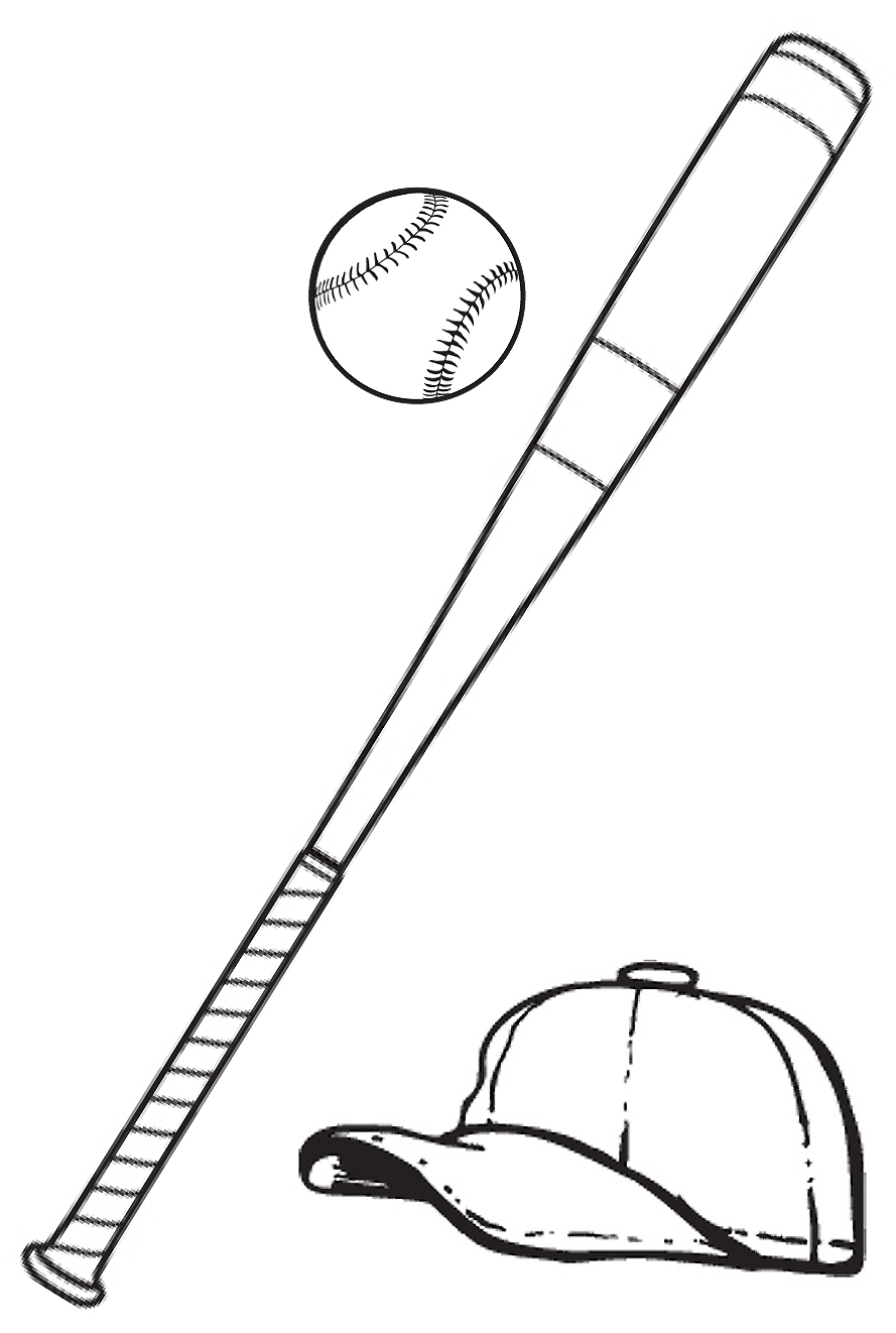 Baseball  black and white photos of baseball bat and ball clip art black white 2