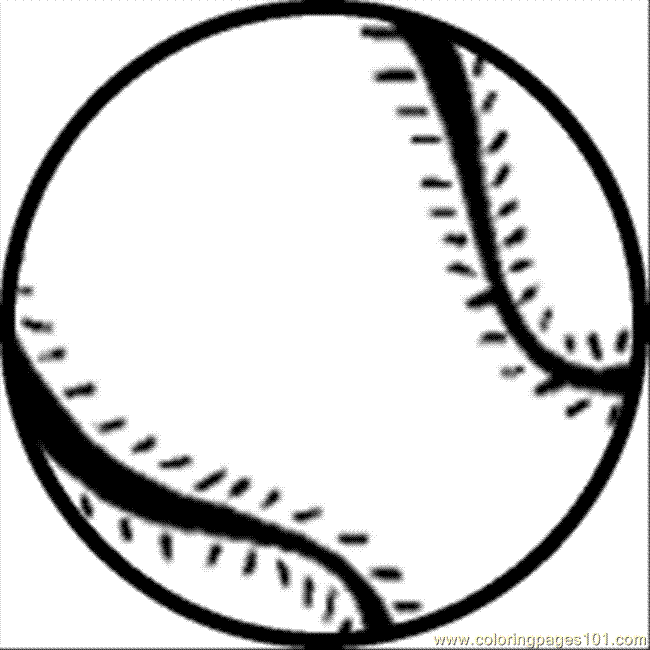 Baseball  black and white printable baseball clipart