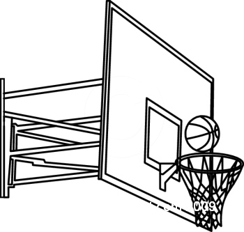 Basketball  black and white basketball hoop clipart black and white free 3