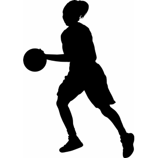 Basketball  black and white basketball player black and white clip art 2