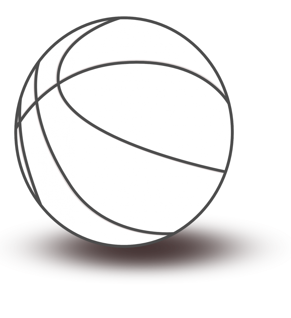 Basketball  black and white house clipart black and white 2