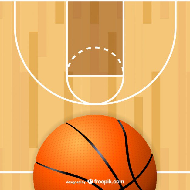 Basketball court ball free vector freevectors clip art
