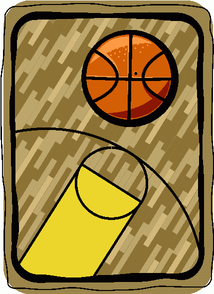 Basketball court clipart 10
