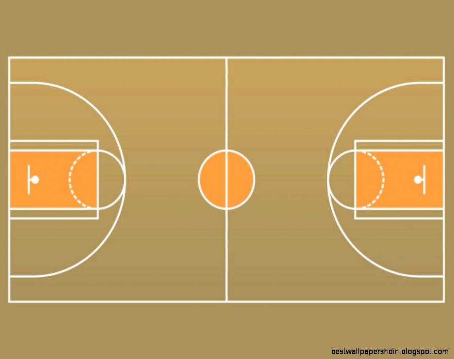 Basketball court clipart 3