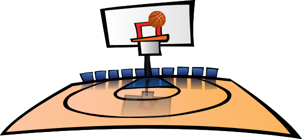 Basketball court clipart free images