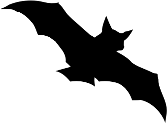 Bat  black and white bat clipart 2
