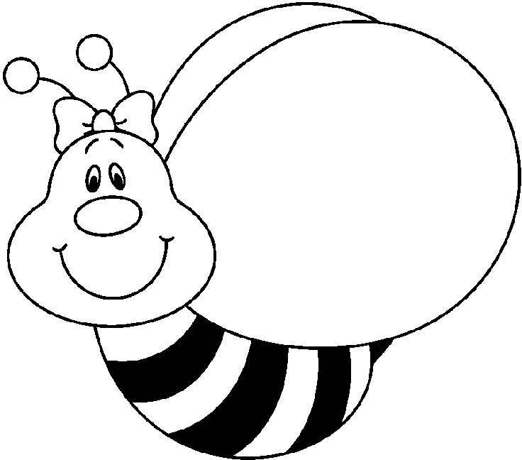 Bee  black and white bee clipart black and white 3