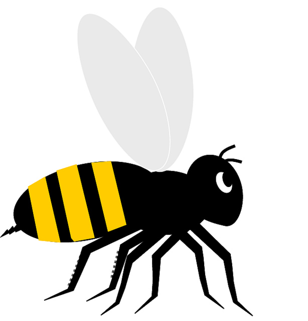 Bee  black and white bee clipart black and white free images clipartbold