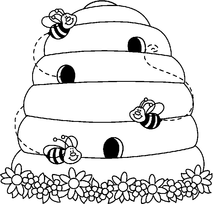 Bee  black and white beehive clipart black and white free images image