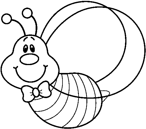 Bee  black and white bees on clip art