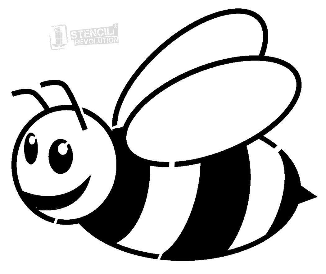 Bee  black and white photos of bumble bee stencil black and white clip art