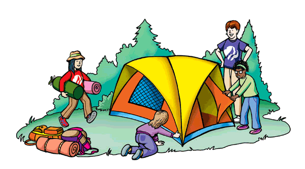 Camping kids summer camp s clip art 3