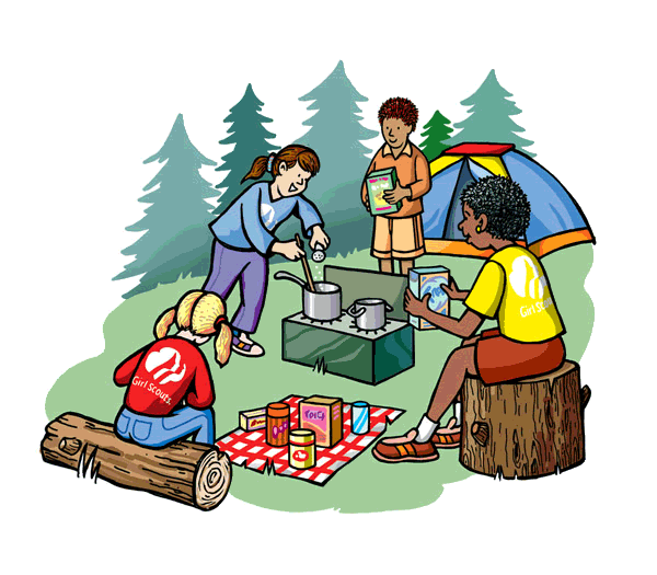 Camping kids summer camp s clip art image 2