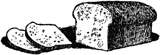 Cartoon bread clipart image 3