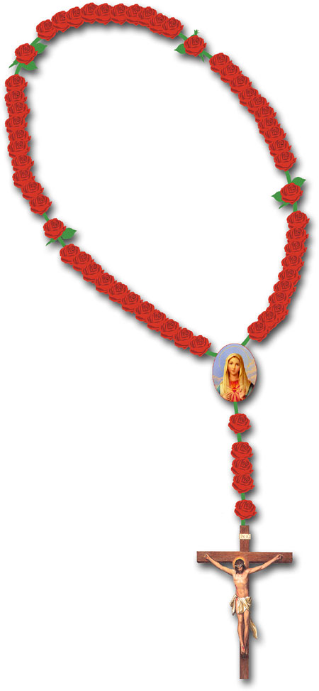 Catholic rosary clipart 5
