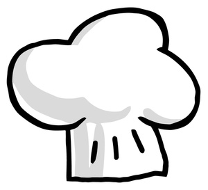 Chef hat clipart black and white free images 2