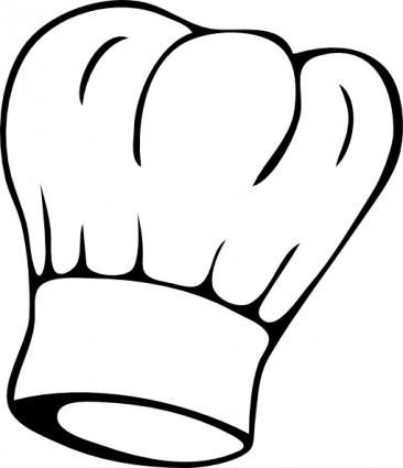 Chef hat clipart black and white free images