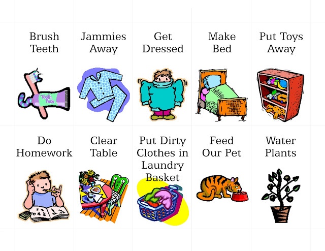Chores 0 images about clipart on chore charts clip art
