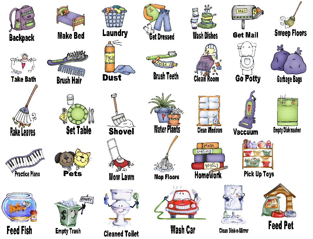 Chores Clip Art Printable Pictures And Free Printable On WikiClipArt