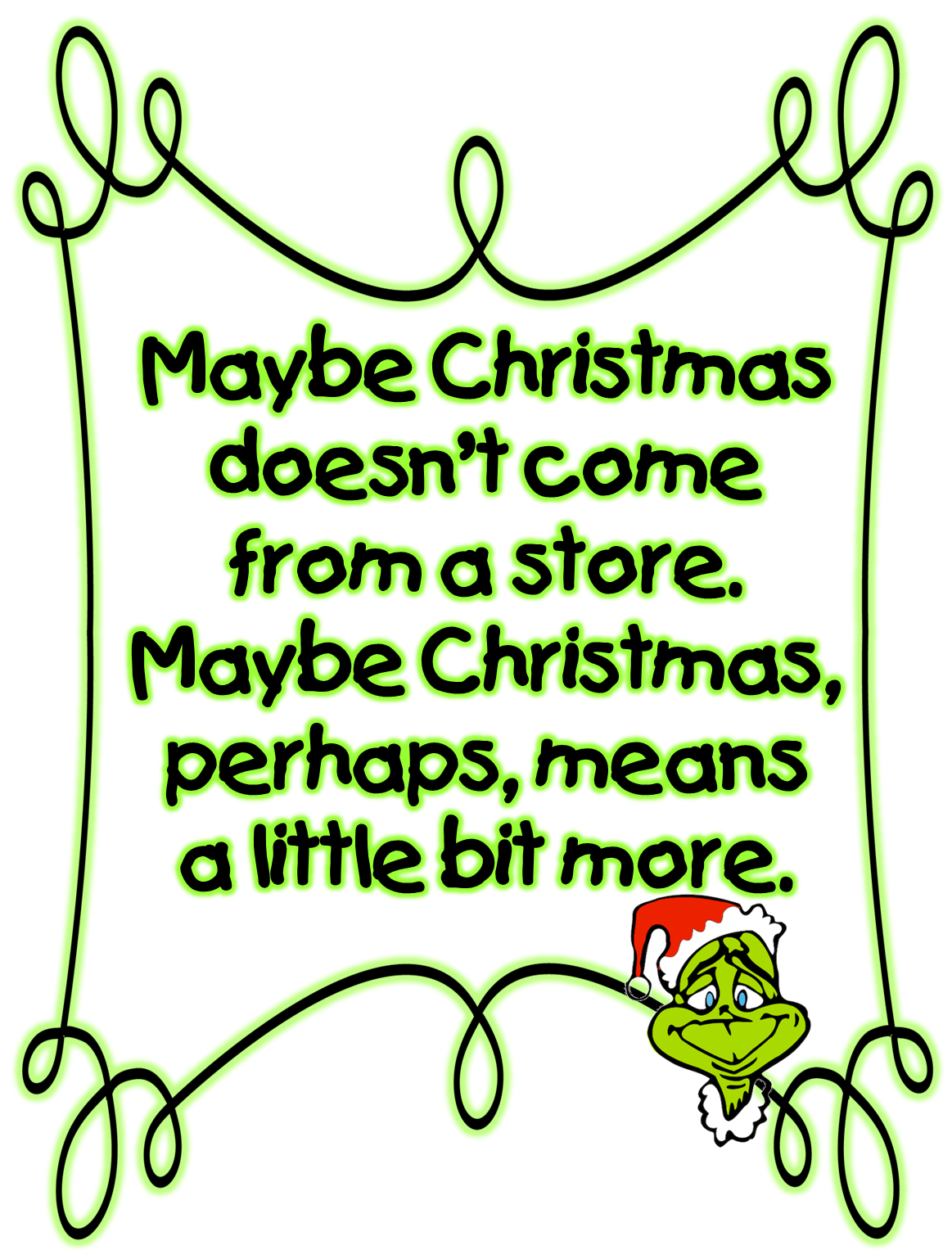 Christmas grinch clipart 2