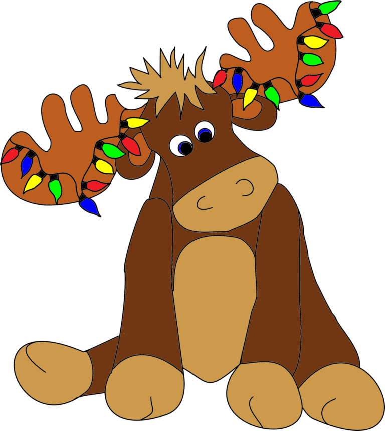 Christmas Moose Clipart 2 WikiClipArt   Christmas Moose Clipart 2 768x860 