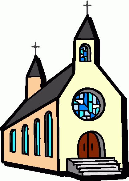 Church building and clip art on