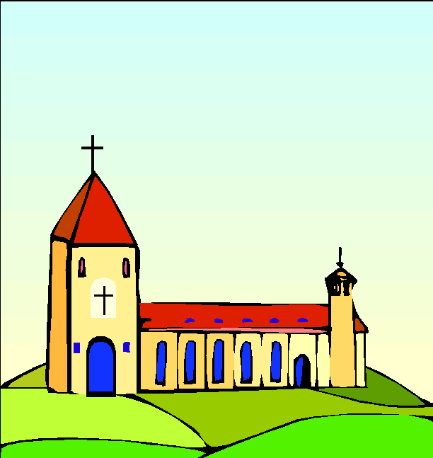 Church clip art black and white free clipart images 2