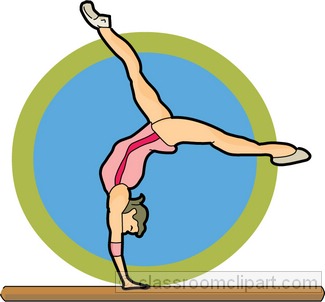 Cool gymnastics clipart