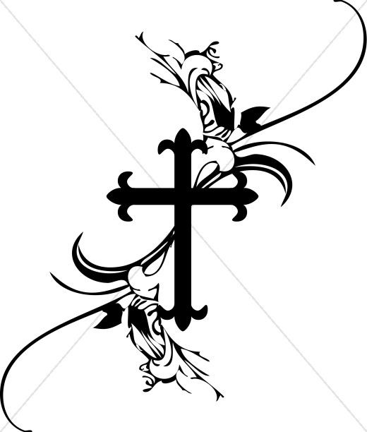 Cross  black and white cross clipart graphics images sharefaith 2