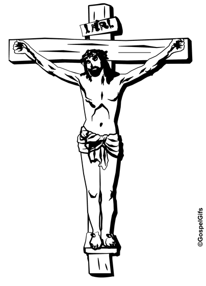Cross  black and white crucifix black and white clipart 2