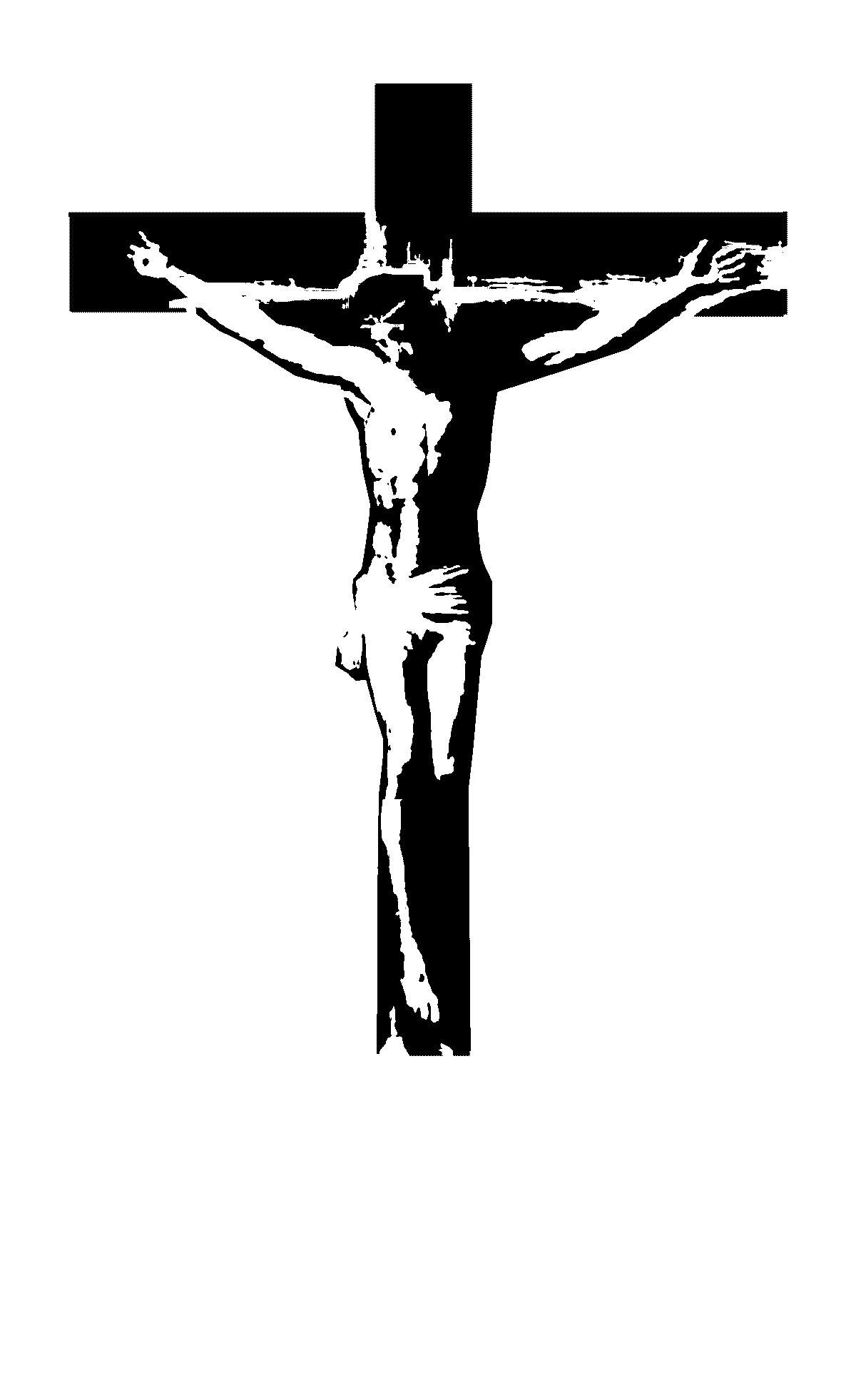 Cross  black and white crucifix black and white clipart 3