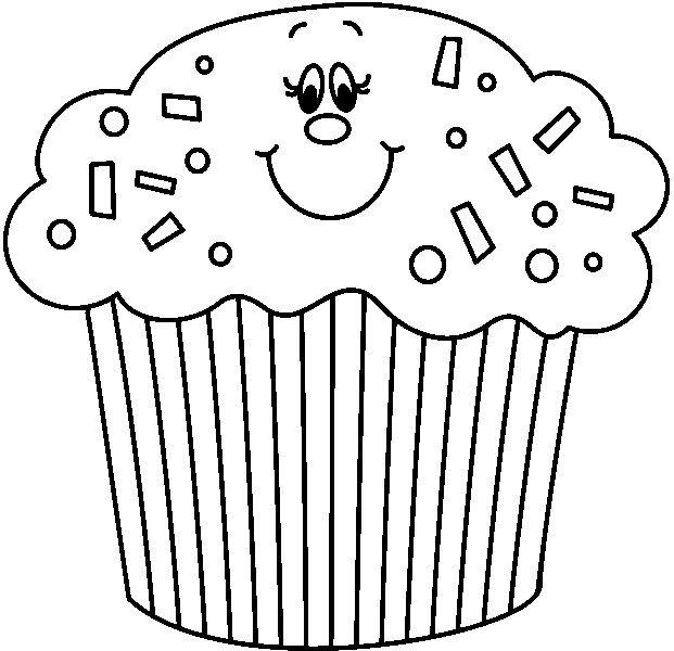 Cupcake  black and white cupcake clipart black and white free images