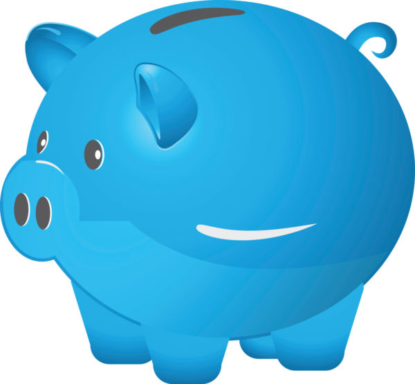 Cute piggy bank clipart