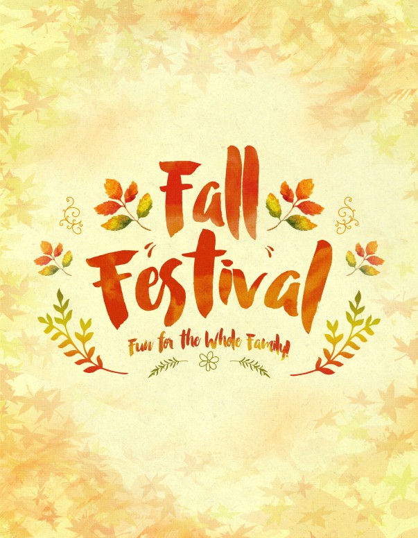 Fall festival family fun religious bulletin harvest church clip art
