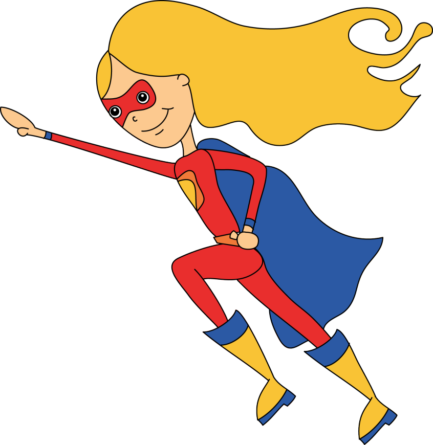 Female superhero clipart 4