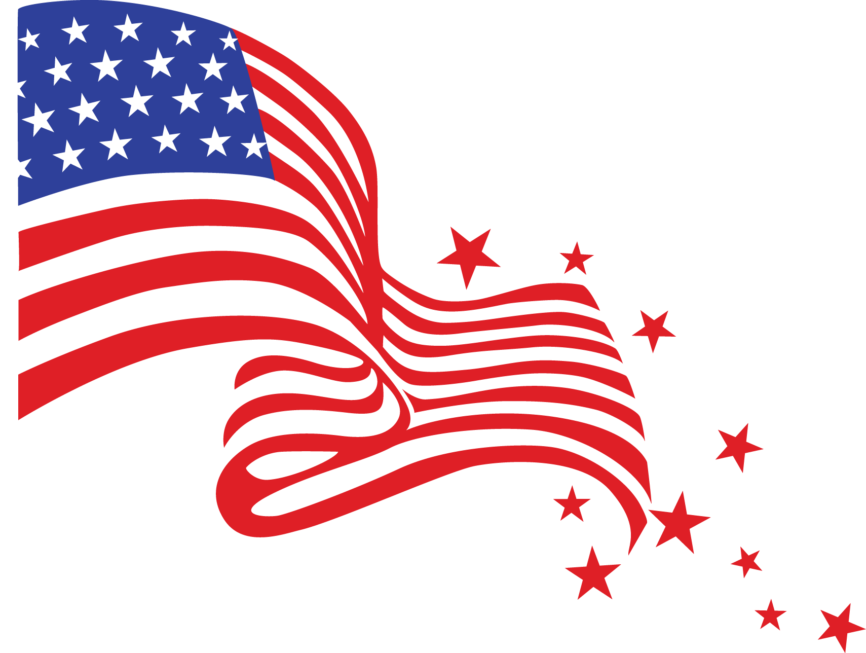 Free american flag clip art border