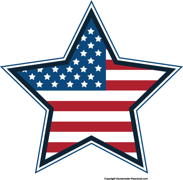 Free american flags clipart 3