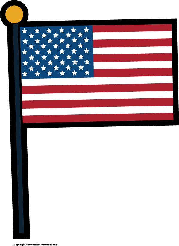 Free american flags clipart 4