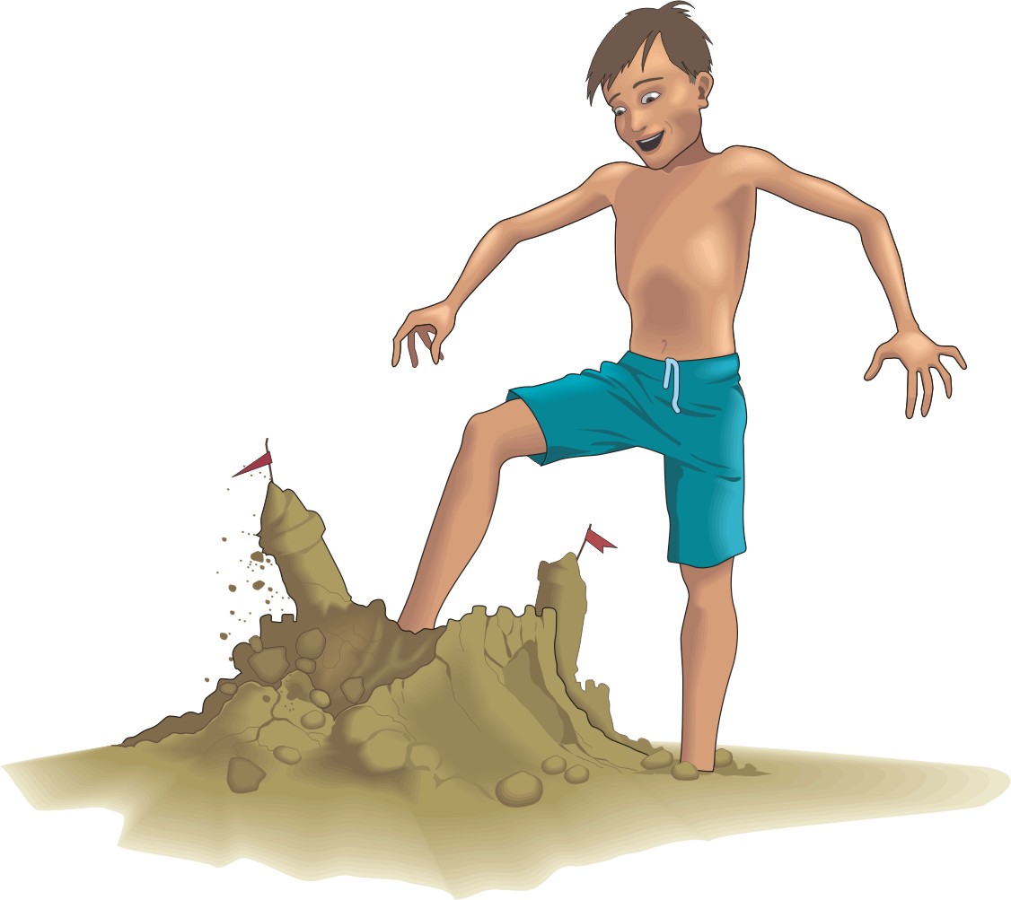 Free sand castle clipart and vector image 3