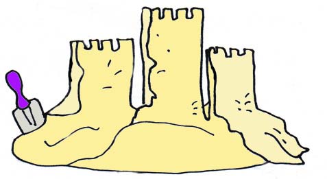 Free sand castle clipart and vector image