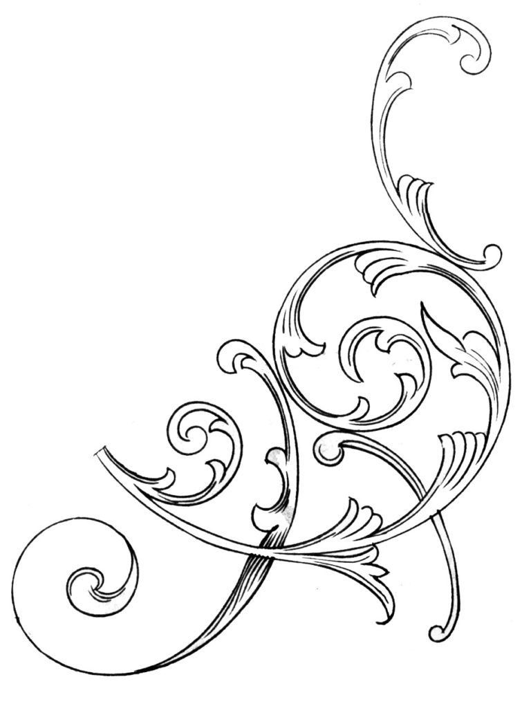 Free Scroll Design Clip Art Clipart Free Scrollwork Image 2 WikiClipArt