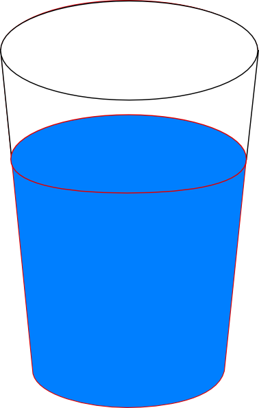 Glass of water clipart free images 2