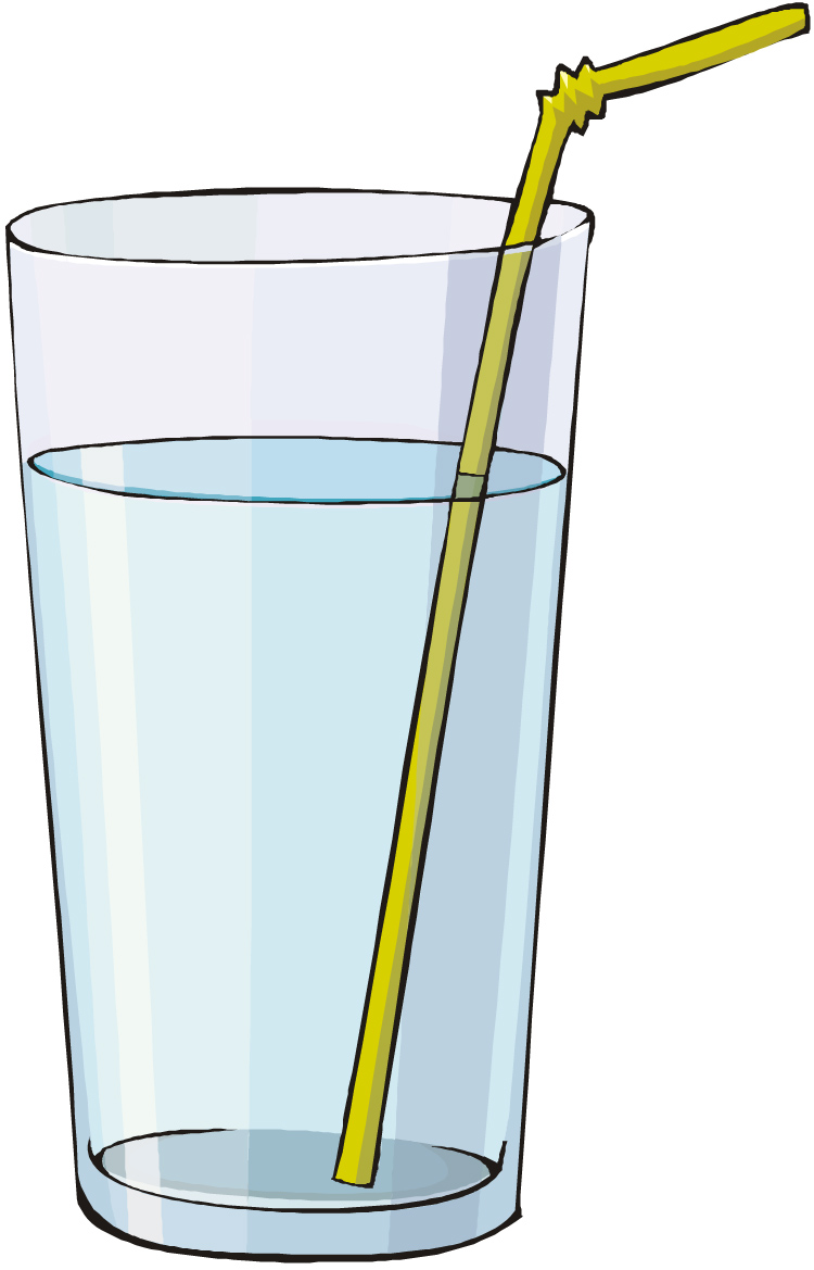 Glass of water cup of water clipart