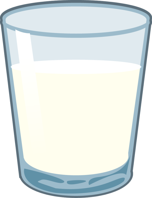 Glass of water drinking color clipart
