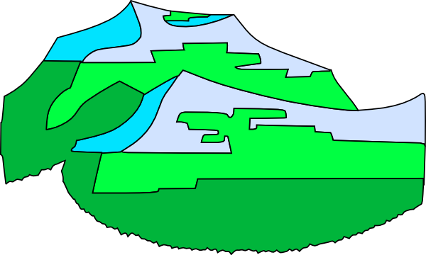 Green mountains clip art free vector 4vector