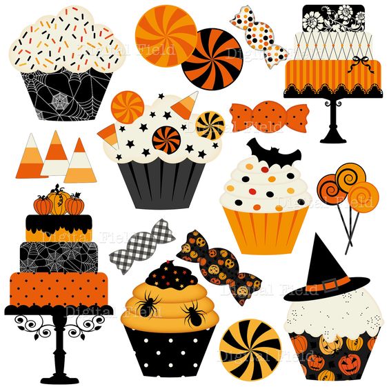 Halloween candy halloween cakes clip art and on