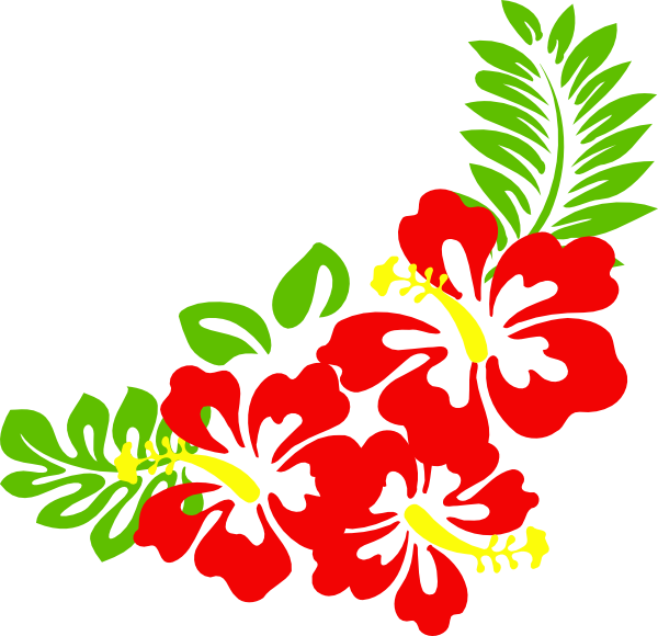 Hawaiian flower clip art borders free clipart images 5