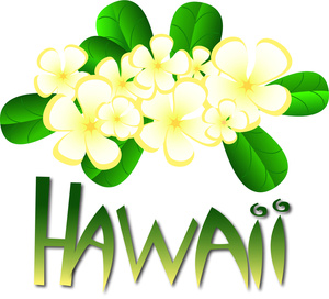 Hawaiian flower clip art tropical plants vector