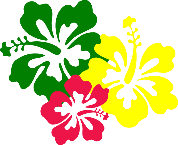 Hawaiian flower hawaiian cartoon clipart