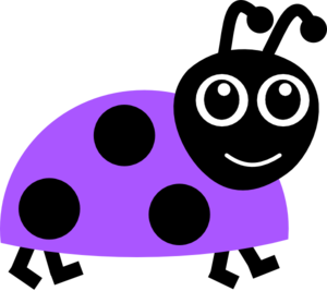 Ladybug outline purple ladybug clip art at vector clip art